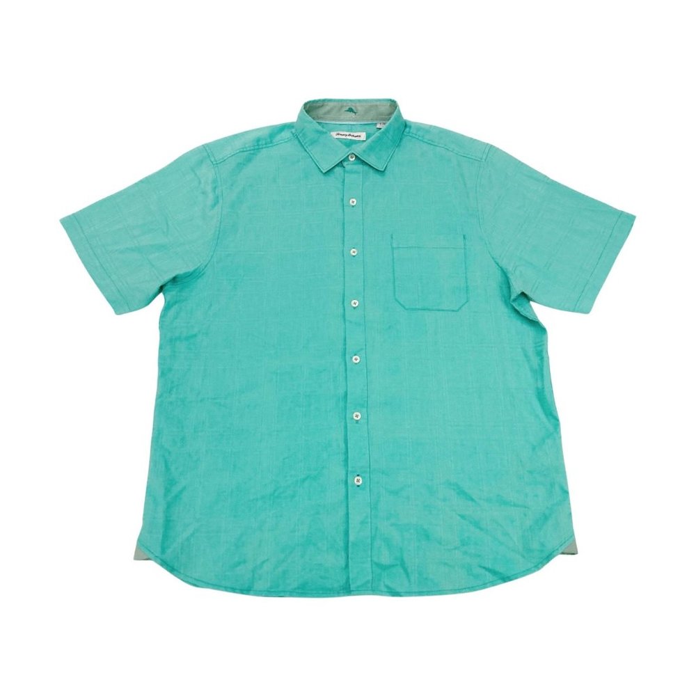 Tommy Bahama Mens Button Up Embroidered Short sz L